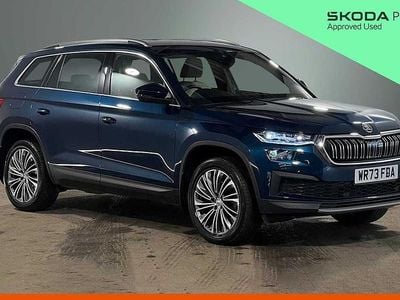 Used Skoda Kodiaq SE L Executive 110 HP (80 kW) 2023 Petrol blue metallic SUV