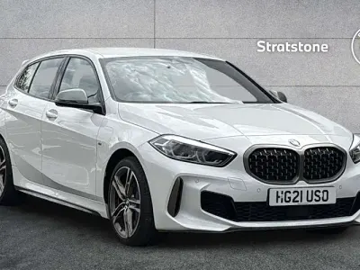 Used BMW M135 M Sport 306 HP (225 kW) 2021 Alpine white Hatchback