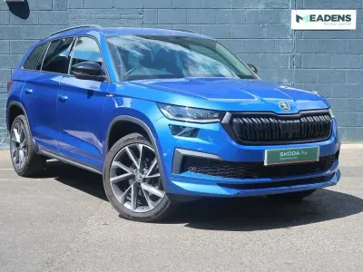 Used Skoda Kodiaq SportLine 150 HP (110 kW) 2023 Race blue metallic SUV