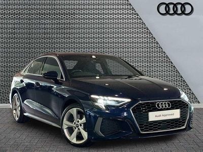Used Audi A3 S-Line 150 HP (110 kW) 2021 Navarra blue metallic Sedan