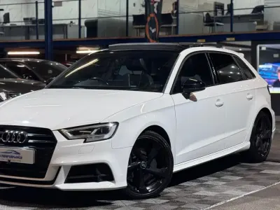 Begagnad Audi S3 Sportback Black Edition 2018 Vit Halvkombi