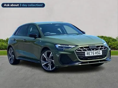 Used Audi A3 Black Edition 150 HP (110 kW) 2025 Green Hatchback