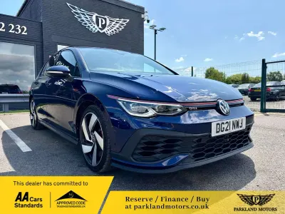 Used VW Golf VII GTI 2021 Blue Hatchback