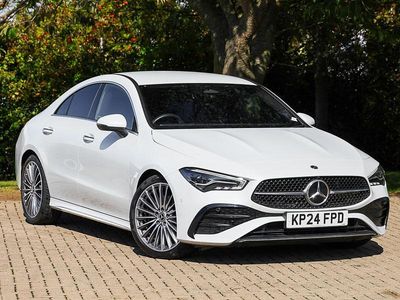 White Used 2024 Mercedes CLA220 AMG Line Premium Sedan | £30,998 (Fair price)