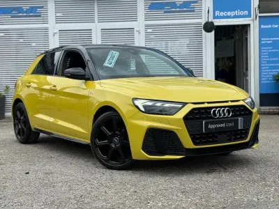 Used Audi A1 Sportback Black Edition 95 HP (69 kW) 2021 Yellow Hatchback