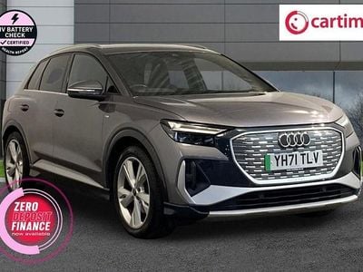 Grey Used 2021 Audi Q4 e-tron S-Line SUV | £18,299 (Fair price)