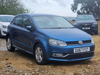 Used VW Polo Edition 75 HP (55 kW) 2017 Blue Hatchback