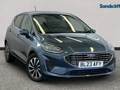 Used Ford Fiesta Titanium 125 HP (91 kW) 2023 Blue Hatchback
