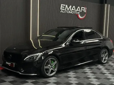 Used Mercedes C300 AMG line 2015 Black Sedan