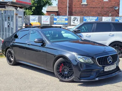 Used Mercedes E350 AMG line 2019 Black Sedan