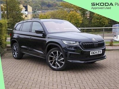 Black magic pearl effect Used 2024 Skoda Kodiaq SportLine SUV | £37,490 (Expensive)