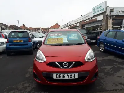 Used Nissan Micra Visia 79 HP (58 kW) 2016 Red Hatchback