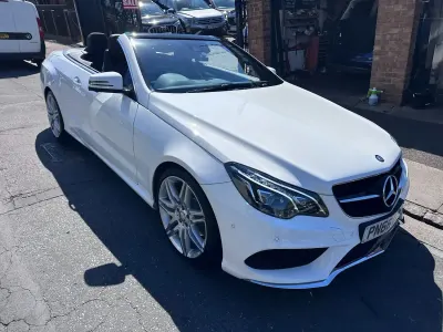 Used Mercedes E350 AMG line 2016 White Cabriolet