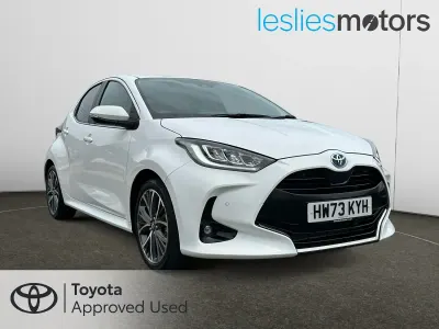 Used Toyota Yaris Hybrid 2023 White Hatchback