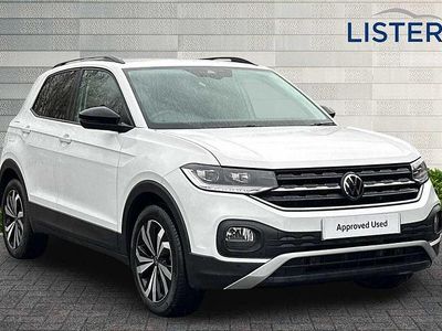 White Used 2022 VW T-Cross Black Edition SUV | £17,493 (Fair price)