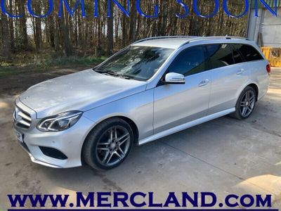 used Mercedes E220 E-Class 2015 (64) MERCEDES BENZBLUETEC AMG LINE ESTATE DIESEL AUTO SILVER