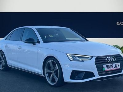 Used Audi A4 Black Edition 150 HP (110 kW) 2019 White Sedan