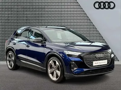 Used Audi Q4 e-tron Black Edition 210 kW (286 HP) 2025 Blue SUV