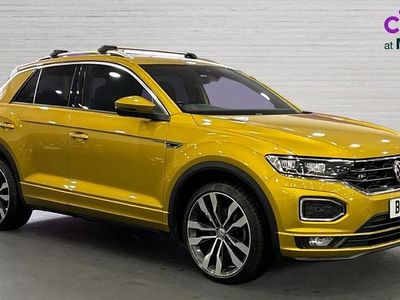 Yellow Used 2019 VW T-Roc R-line SUV | £17,992 (Fair price)