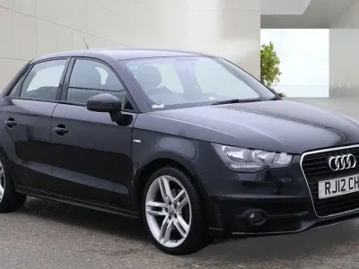 Used Audi A1 S-Line 105 HP (77 kW) 2012 Black Hatchback