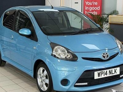 Begagnad Toyota Aygo Style 68 HK (50 kW) 2014 Blå Halvkombi