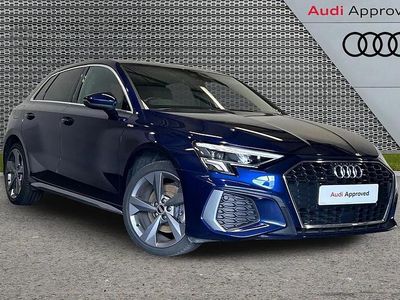 Begagnad Audi A3 e-tron S-Line 201 HK (147 kW) 2021 Blå Halvkombi