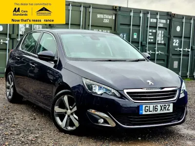 Used Peugeot 308 Allure 130 HP (95 kW) 2016 Blue Hatchback