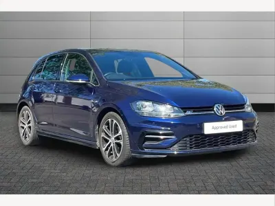 Used VW Golf VII R-line 150 HP (110 kW) 2019 Blue Hatchback