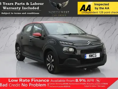 Begagnad Citroën C3 Feel 82 HK (60 kW) 2018 Svart Halvkombi