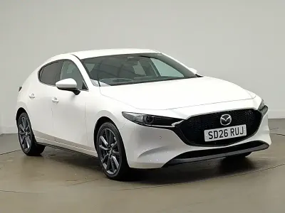 New Mazda 3 Exclusive-Line 140 HP (102 kW) 2026 Pearl  snowflake white Hatchback