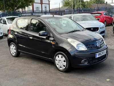 Used Nissan Pixo Tekna 68 HP (50 kW) 2010 Black Hatchback