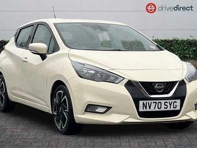 Used Nissan Micra Acenta 92 HP (67 kW) 2021 White Hatchback