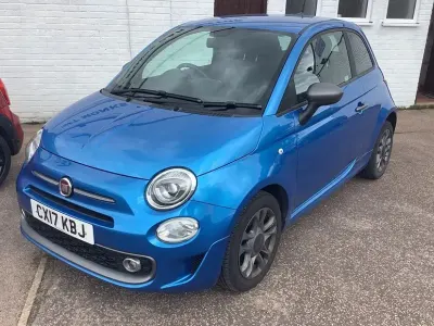 Used Fiat 500 S 69 HP (50 kW) 2017 Blue Hatchback