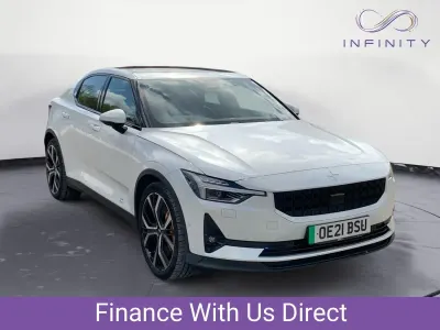 Begagnad Polestar 2 Pilot 300 kW (408 HK) 2021 Vit Halvkombi