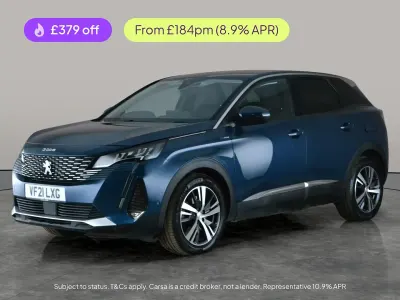 Begagnad Peugeot 3008 Allure 300 HK (220 kW) 2021 Blå SUV