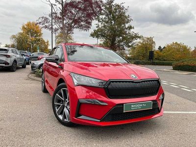 Velvet red metallic Used 2023 Skoda Enyaq iV SportLine SUV | £25,690 (Fair price)