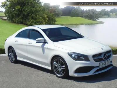 Used Mercedes CLA180 AMG line 122 HP (89 kW) 2018 White Sedan