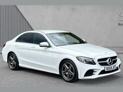 Używany Mercedes C200 AMG line 158 KM (116 kW) 2020 Biały Sedan/Limuzyna