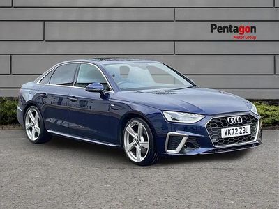 Used Audi A4 S-Line 161 HP (118 kW) 2022 Blue Sedan