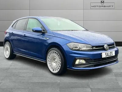 Begagnad VW Polo R-line 95 HK (69 kW) 2019 Blå Halvkombi