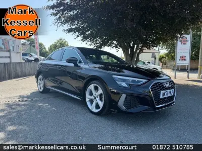 Used Audi A3 S-Line 150 HP (110 kW) 2021 Black Sedan