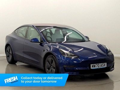Used Tesla Model 3 Long Range AWD 366 kW (498 HP) 2020 Blue Sedan