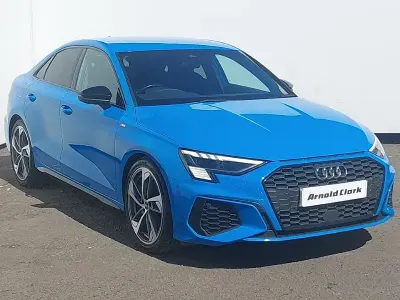 Used Audi A3 S-Line 150 HP (110 kW) 2021 Blue Sedan