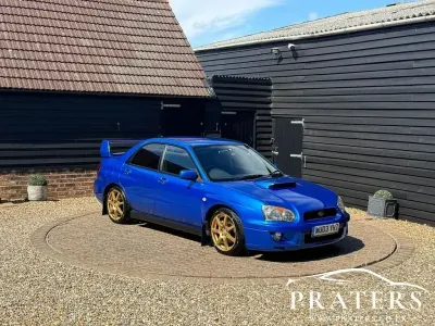 Begagnad Subaru Impreza 221 HK (162 kW) 2003 Blå Sedan