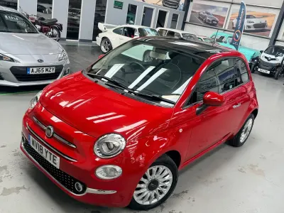 Used Fiat 500 Lounge 69 HP (50 kW) 2018 Red Hatchback