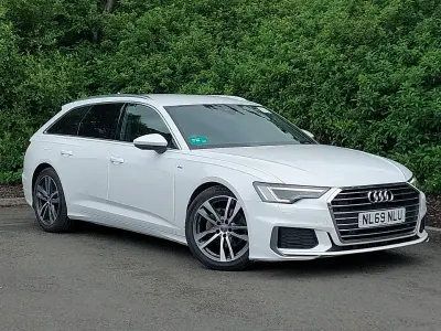 Used Audi A6 S-Line 204 HP (150 kW) 2019 White Estate