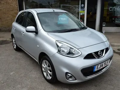 Używany Nissan Micra Acenta 80 KM (58 kW) 2014 Srebrny Hatchback