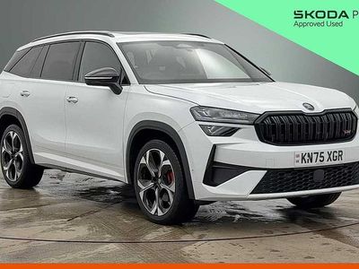 Used Skoda Kodiaq vRS 195 HP (143 kW) 2025 Moon white metallic SUV
