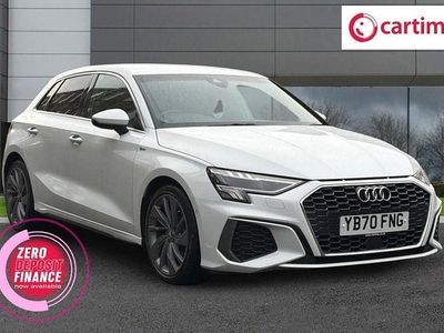 Used Audi A3 Sportback S-Line 116 HP (85 kW) 2020 White Hatchback