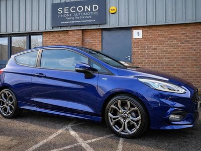 Usado Ford Fiesta ST-Line 125 HP (91 kW) 2018 Azul Citadino